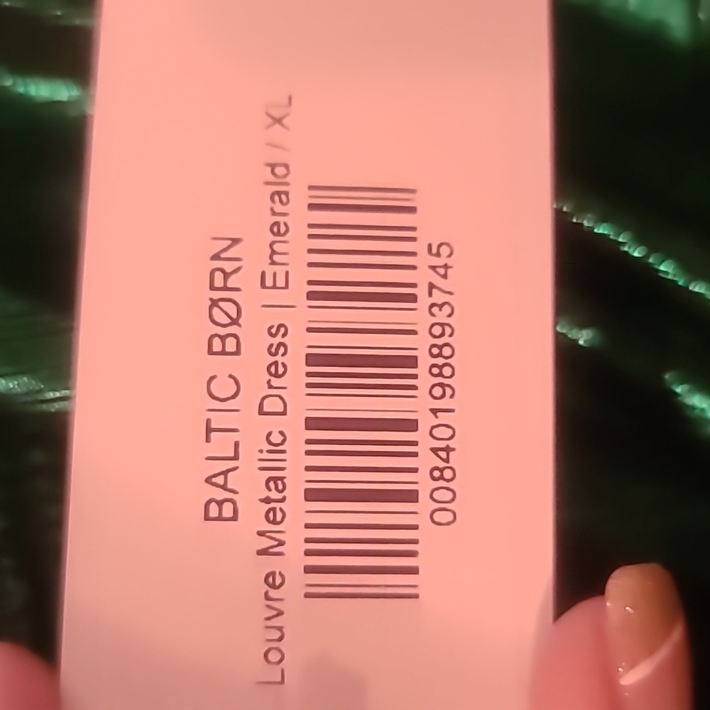 Baltic Born Shimmering Green Dress - Picture 2 of 2